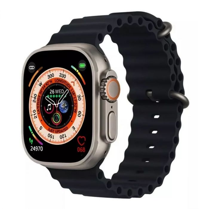 Smartwatch Ultra Pro con 2 Correas (Negro + Morado )